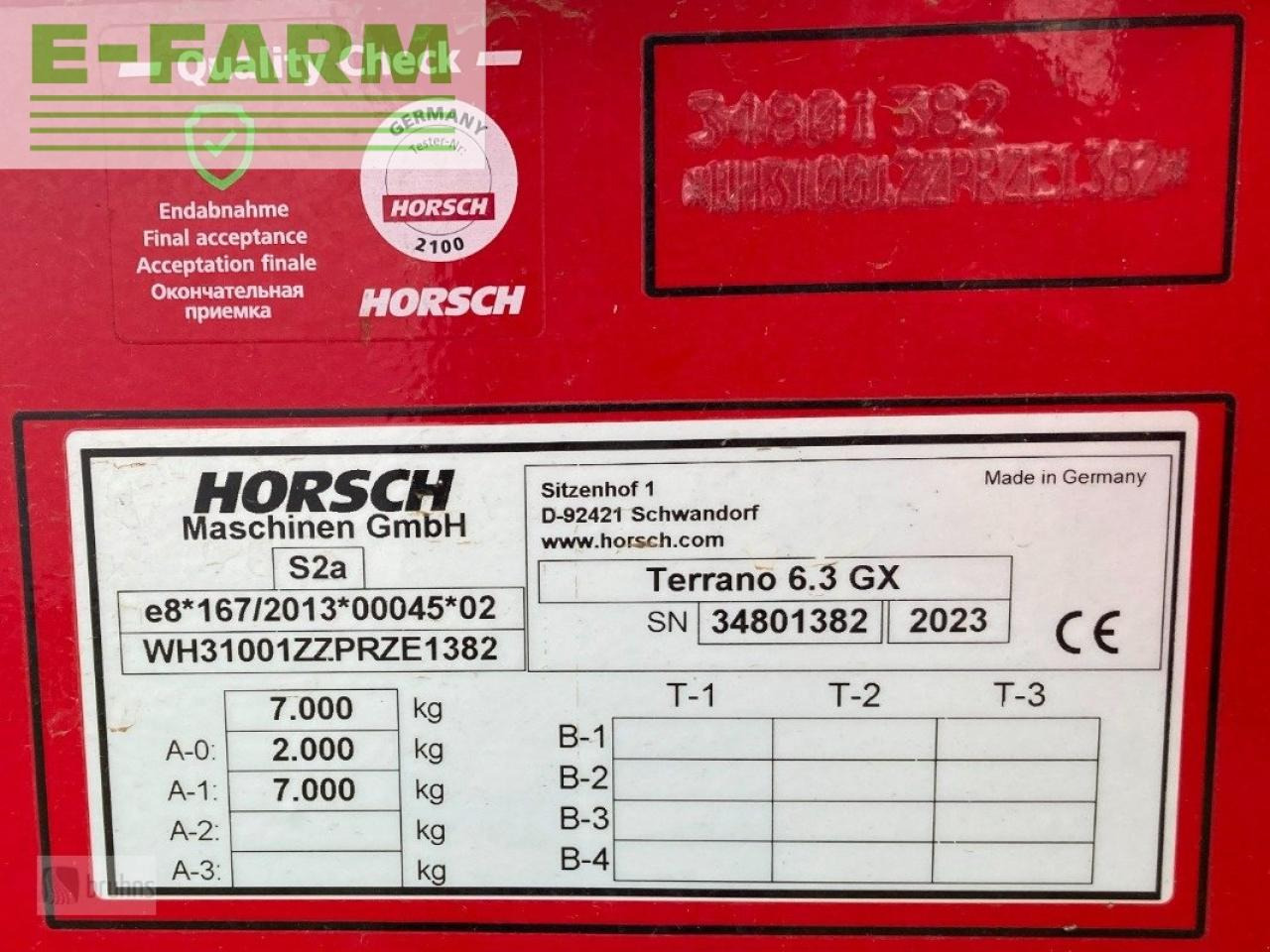 Farm tractor Horsch terrano 6.3 gx vorführgerät bj.2023: picture 15