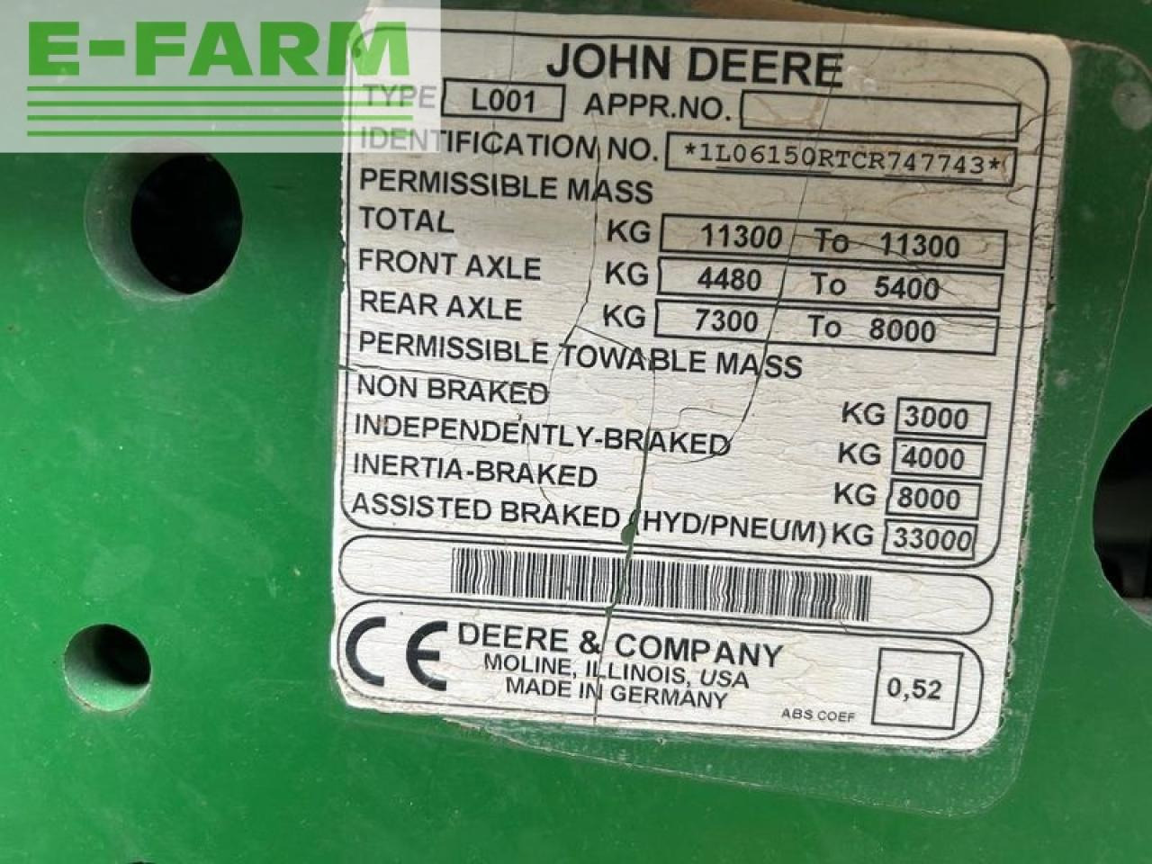 Farm tractor John Deere 6150r: picture 14