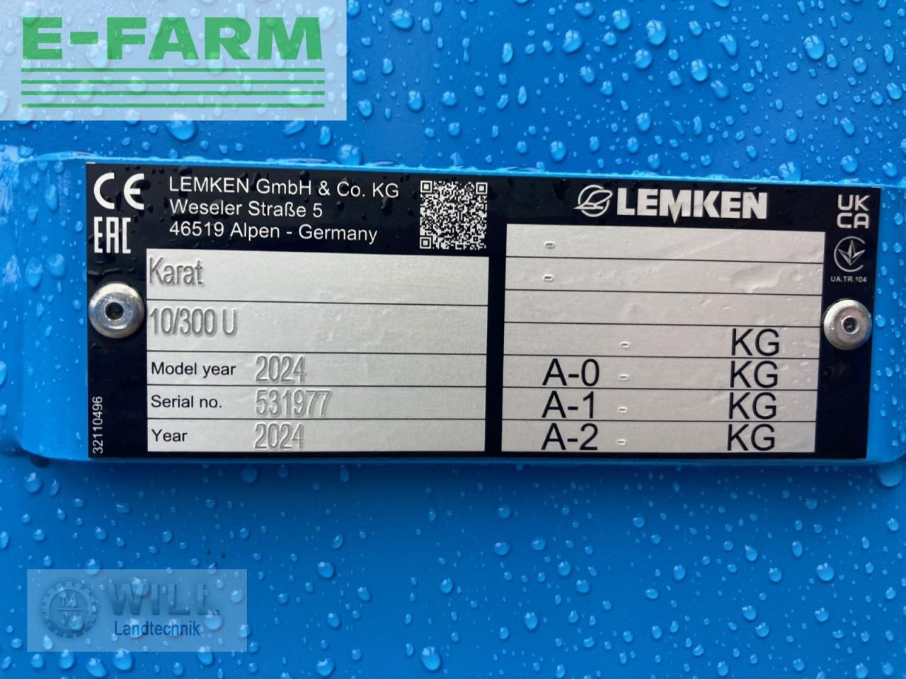 Cultivator Lemken karat 10/300: picture 4