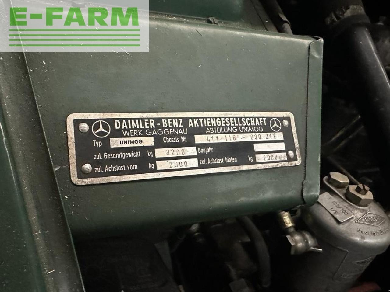 Farm tractor Mercedes-Benz u411 agrar heckhydraulik 2dw bj65: picture 6