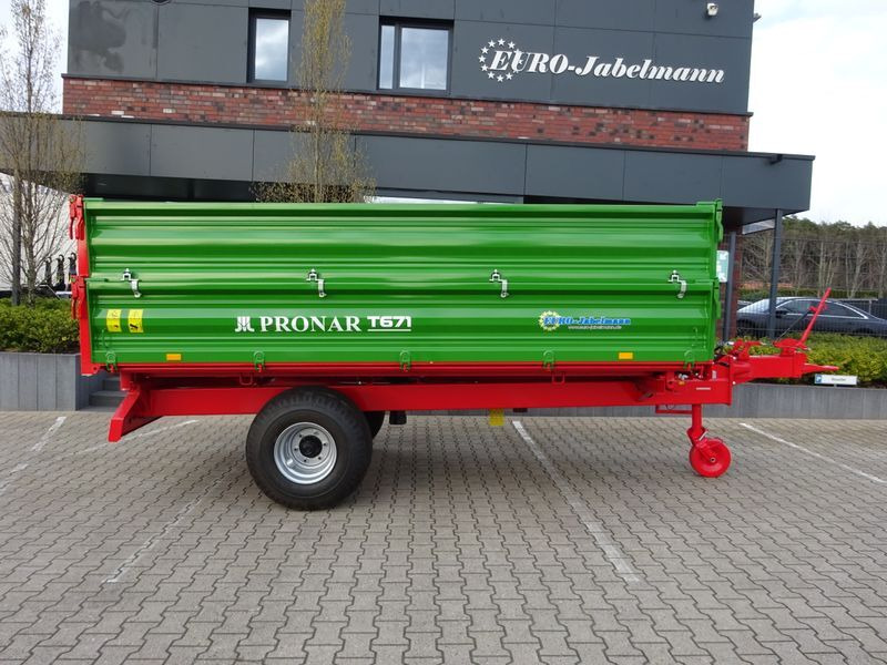 Farm tipping trailer/ Dumper Pronar Einachsdreiseitenkipper Modell 671 (7,4 to.) Auf: picture 5