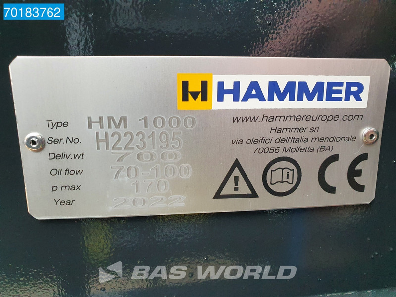 Hydraulic hammer Mustang HM1000 NEW UNUSED - SUITS 8-16 TON: picture 14