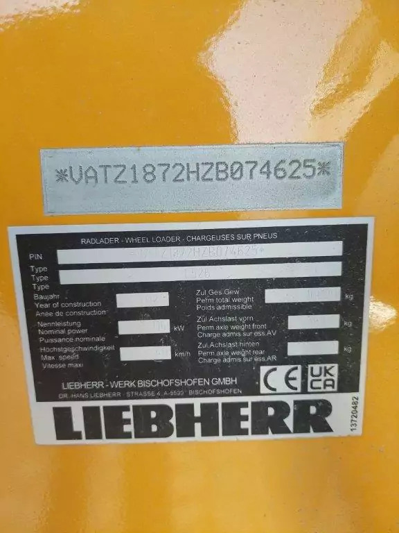 Wheel loader 2023 Liebherr L 526 Stereo G8.0-D V: picture 16