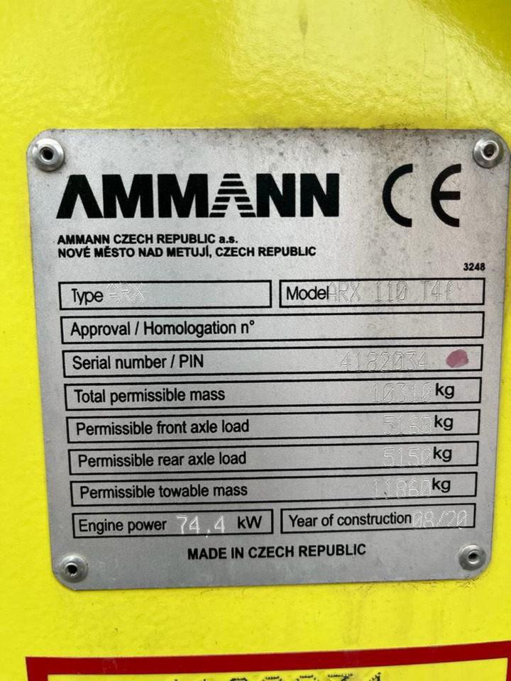 Roller AMMANN ARX110: picture 6