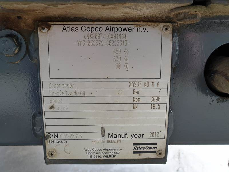Air compressor Atlas-Copco XAS 37 KD: picture 12