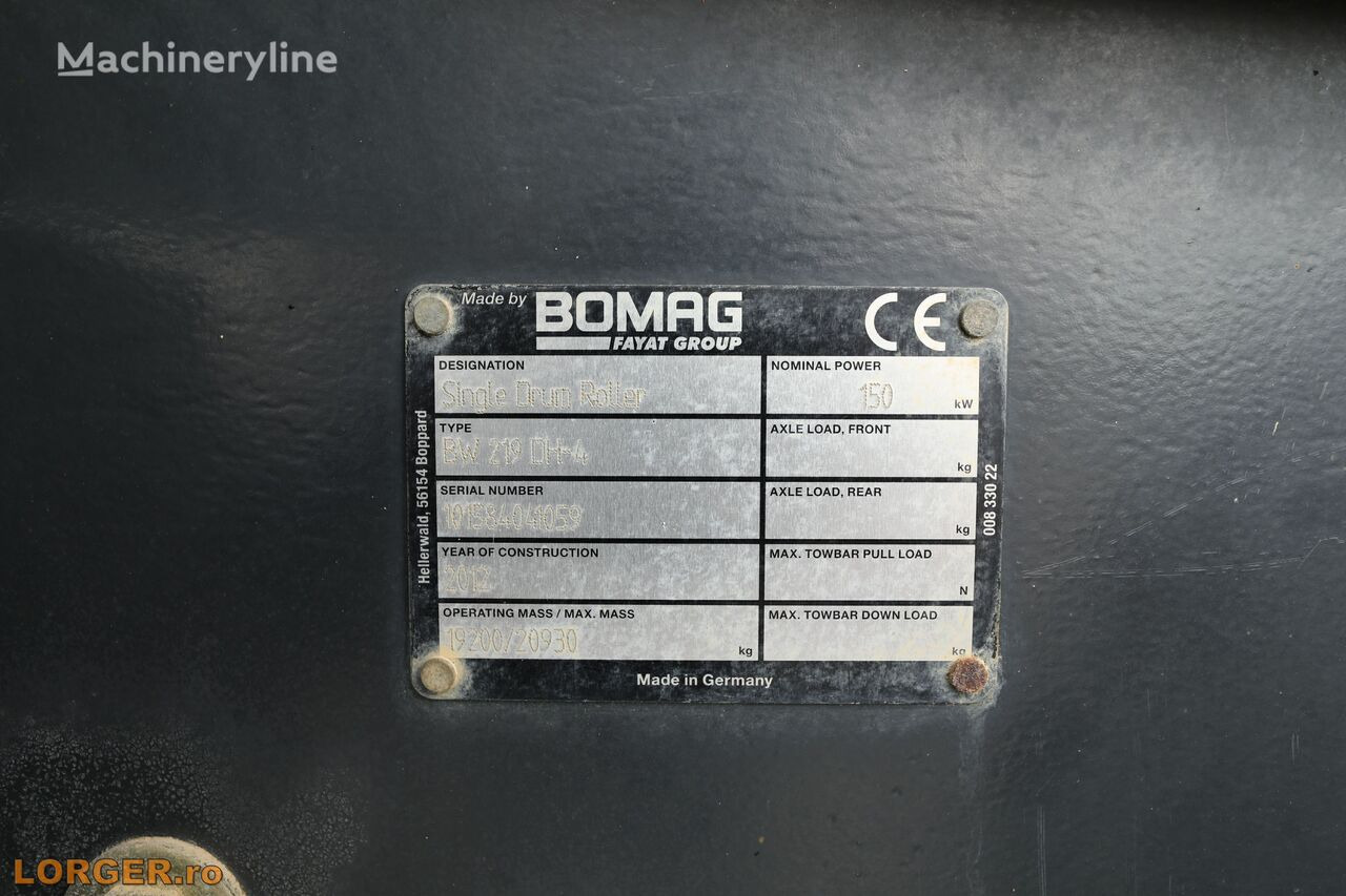 Compactor BOMAG BW219 DH-4: picture 15