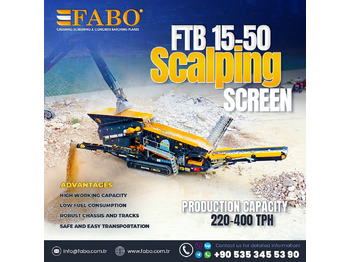 Mobile crusher FABO FTB 15-50 Mobile Scalping Screen | Ready in Stock: picture 1
