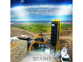 Concrete plant FABO TURBOMIX-100 Mobile Concrete Batching Plant: picture 1