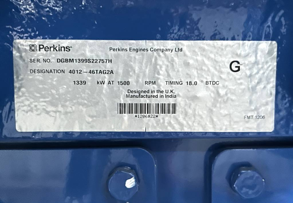 Leasing of FG Wilson P1650-1 - Perkins 1.650 kVA Genset - DPX-16030-O  FG Wilson P1650-1 - Perkins 1.650 kVA Genset - DPX-16030-O: picture 7