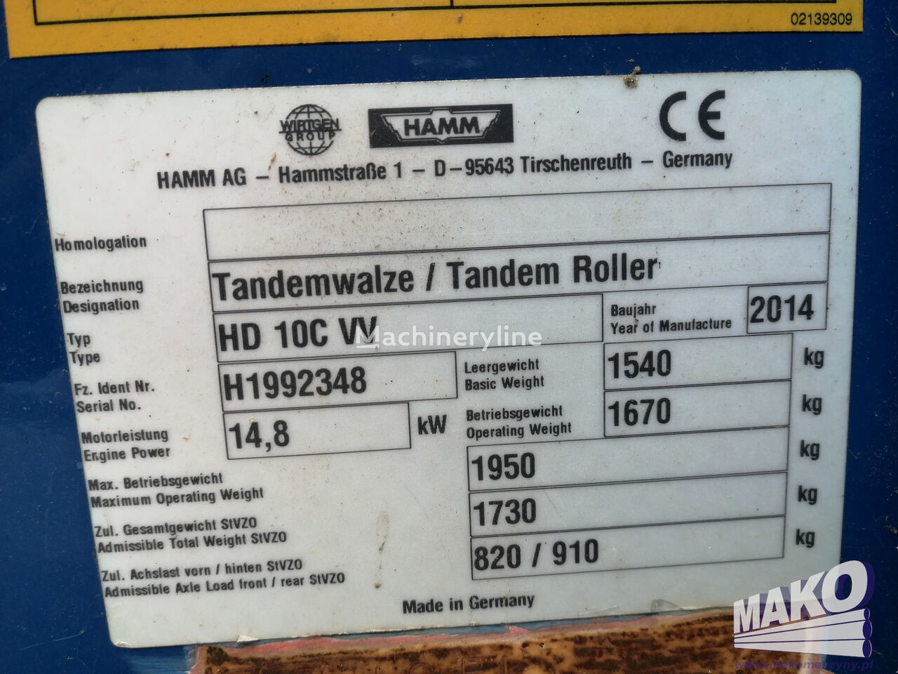 Roller Hamm HD10C VV: picture 9