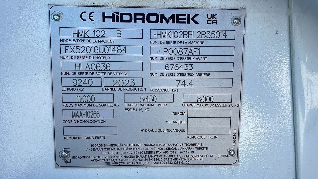 Backhoe loader Hidromek HMK102B Alpha K4 - Tier3 - NOT FOR SALE IN THE EU/NO CE MARKING: picture 34