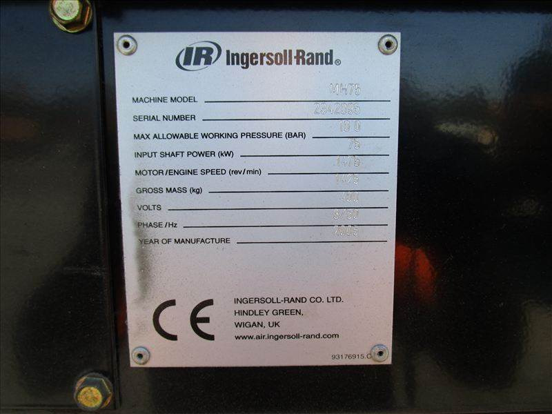 Air compressor Ingersoll Rand MH 75: picture 7