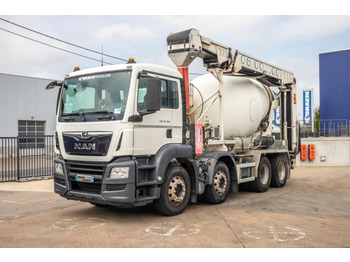 Concrete mixer truck MAN TGS 32.360+PUTZMEISTER8M³+BAND/BELT/TAPIS: picture 5