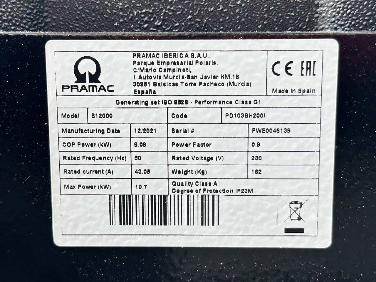 Generator set PRAMAC S12000: picture 9
