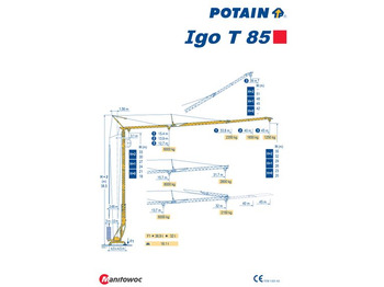 Tower crane Potain IGO T 85: picture 1