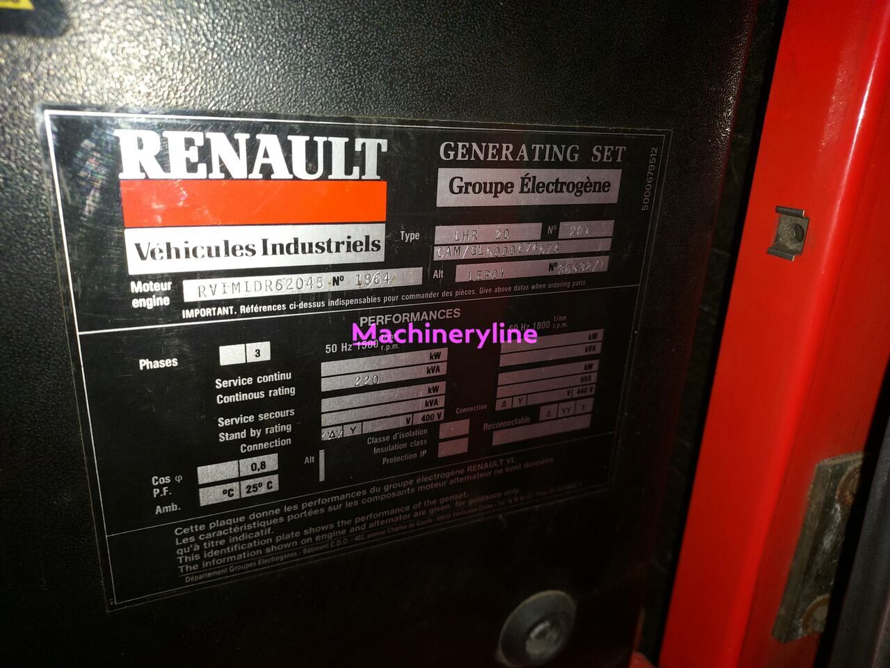 Generator set Renault 220 kVa: picture 9