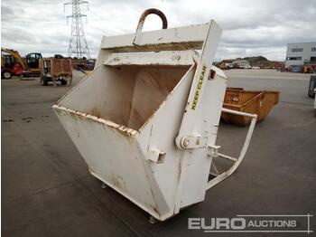 Mini dumper Secatol 2000 Litre Concrete Skip to suit Crane: picture 1