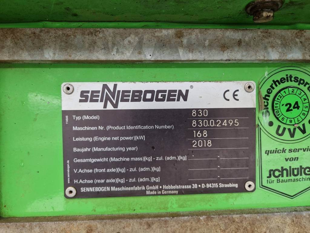 Waste/ Industry handler Sennebogen 830M E: picture 12
