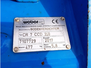 Vibratory plate WEBER CR7-CCD: picture 3