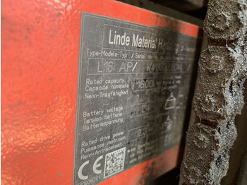 Stacker Linde L16AP: picture 5