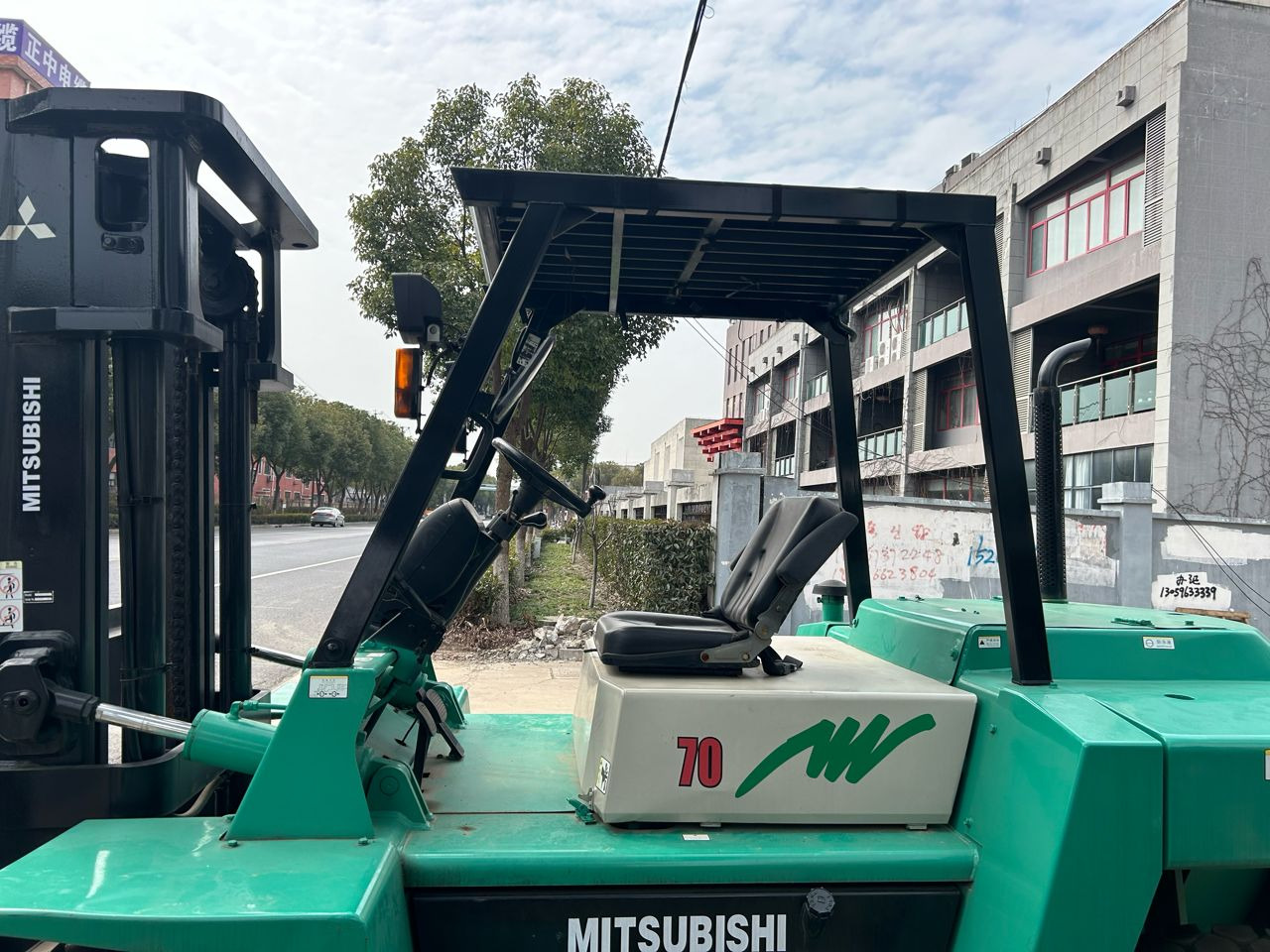 Diesel forklift Used 6 ton 7ton forklift mitsubishi cheap price good quality for sale: picture 9