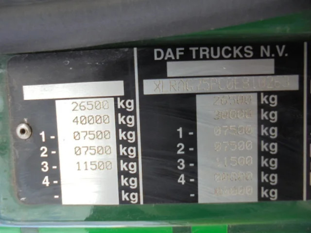 Garbage truck DAF CF 75 250 6X2: picture 14