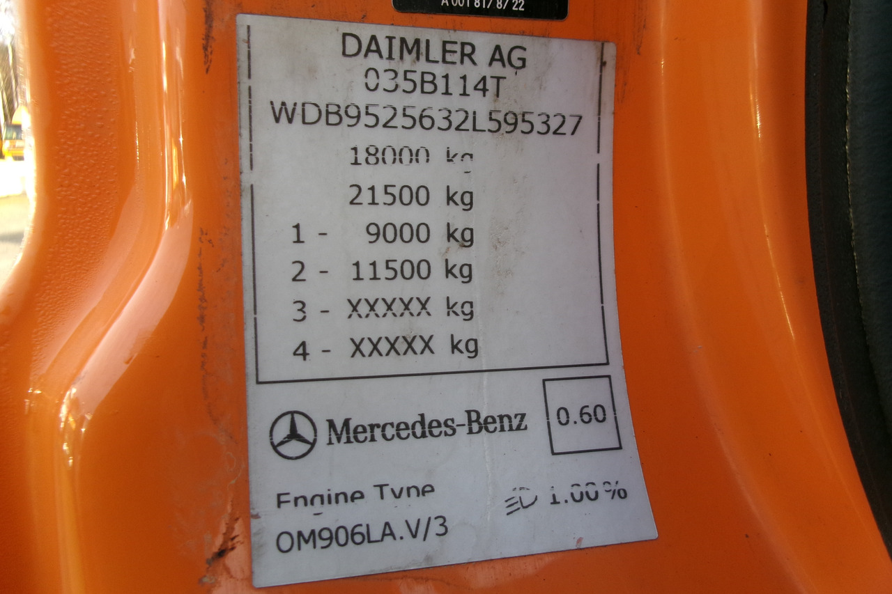 Vacuum truck Mercedes Axor 1829 4x4 RHD Romaquip gritter / salt spreader: picture 33