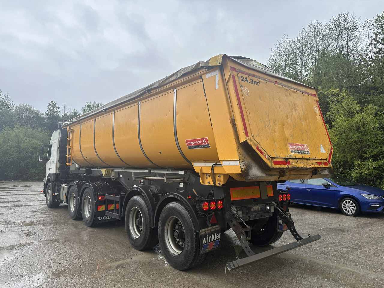 Tipper semi-trailer (D) 2017 Langendorf SK 20 tipper trailer isolated: picture 12