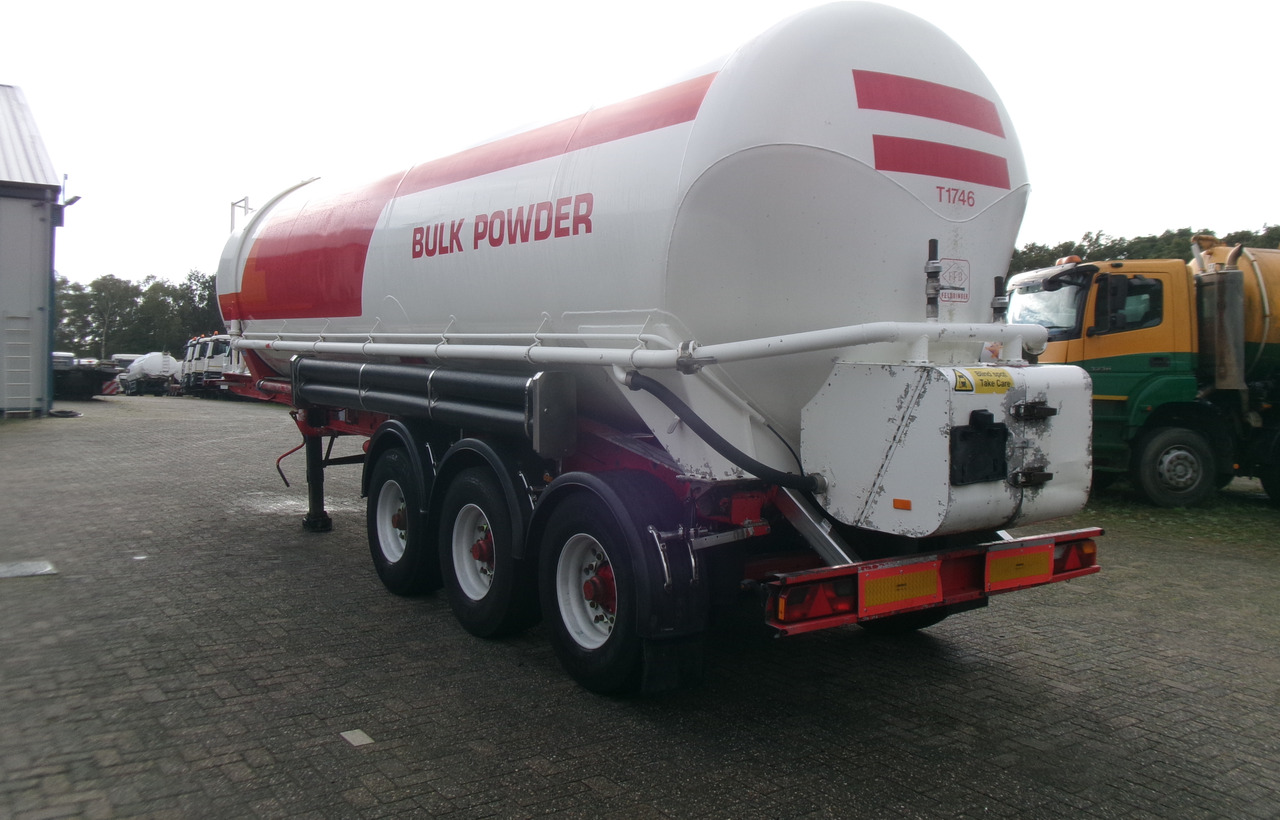 Tank semi-trailer for transportation of flour Feldbinder Powder tank alu 41 m3 (tipping): picture 3