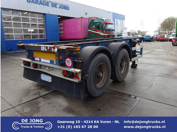 Container transporter/ Swap body semi-trailer Flandria 20 FT Container Chassis / Steel Suspension / ROR + Drum: picture 1