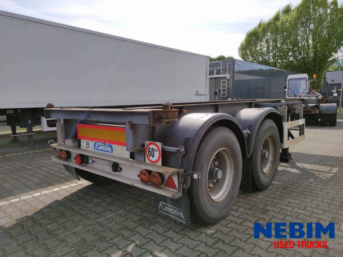 Container transporter/ Swap body semi-trailer Flandria OP CC 20 V 1x20" - Steel / Spring suspension: picture 2
