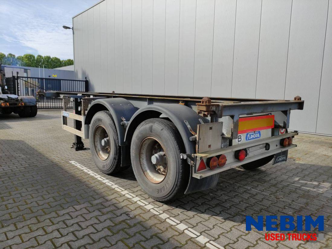Container transporter/ Swap body semi-trailer Flandria OP CC 20 V 1x20" - Steel / Spring suspension: picture 5
