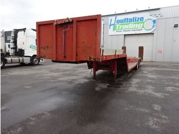 Low loader semi-trailer Fruehauf lowloader 2 axles - full steel: picture 1