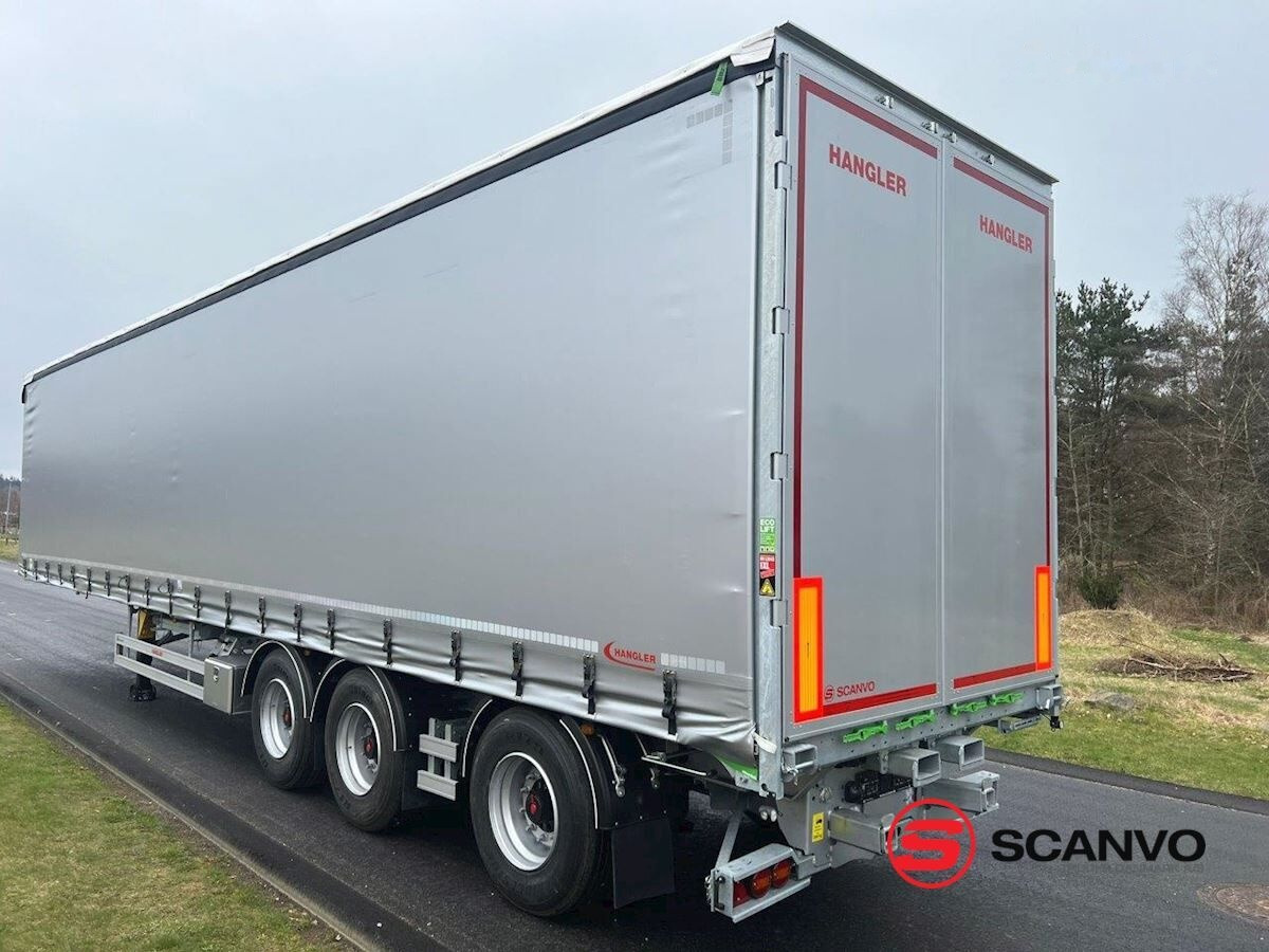 Curtainsider semi-trailer Hangler SDS-H 450 NORDIC - hævetag - hæve aksel - truck beslag: picture 5