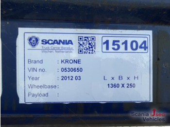 Dropside/ Flatbed semi-trailer KRONE KRONE TL NL TRAILER FLAT BED 3 AXLE BPW: picture 4