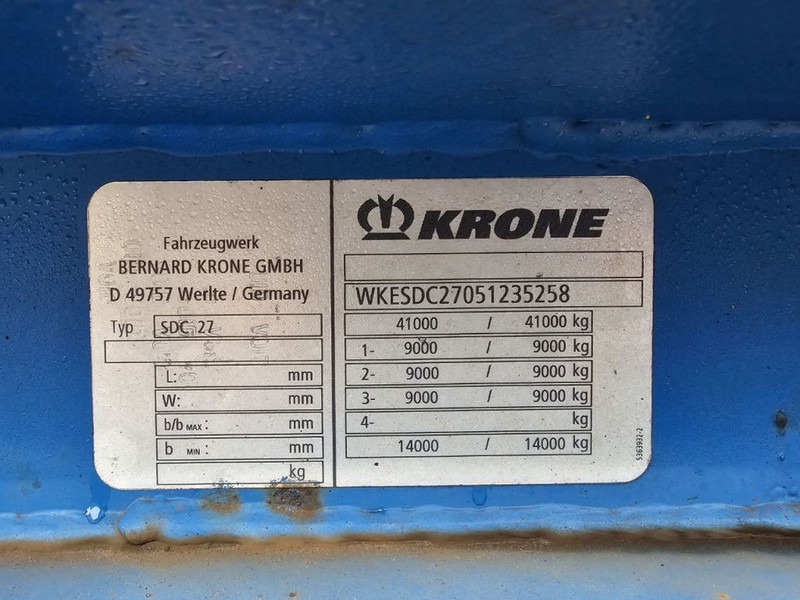 Container transporter/ Swap body semi-trailer Krone SDC 27: picture 14