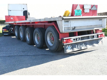Dropside/ Flatbed semi-trailer LUECK SPR75/5  5 achse BALLAST TRAILER 3x STEERAXLE!!: picture 4