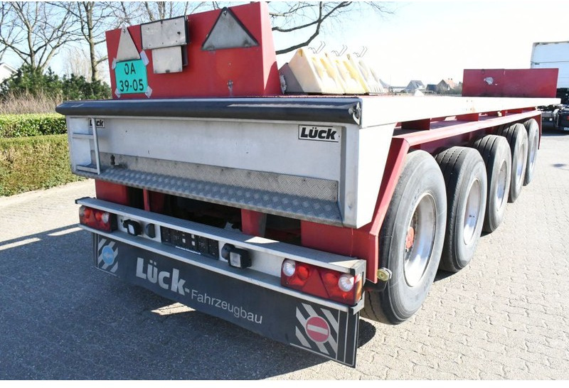 Dropside/ Flatbed semi-trailer LUECK SPR75/5  5 achse BALLAST TRAILER 3x STEERAXLE!!: picture 6