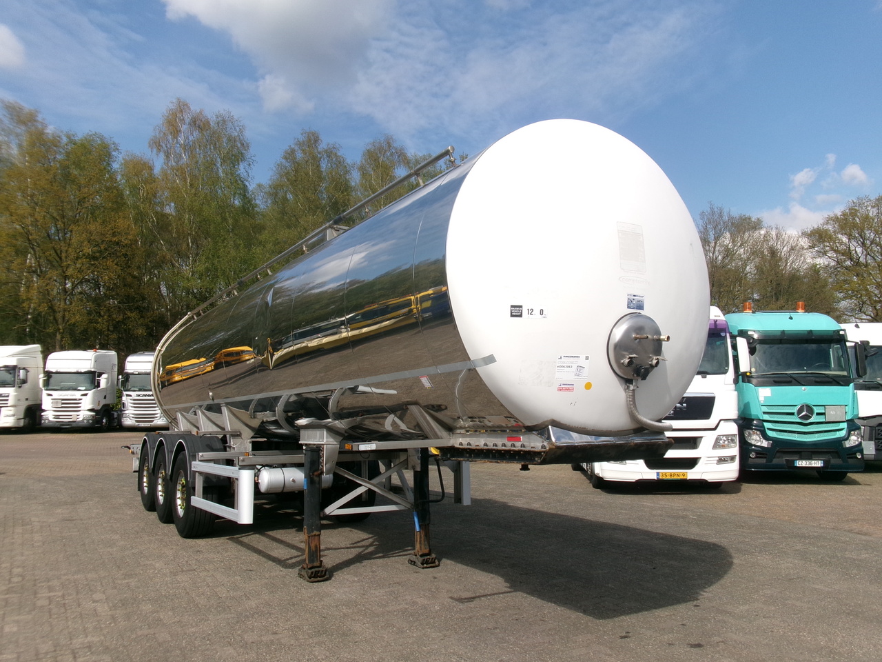 Tank semi-trailer for transportation of food Maisonneuve Food tank inox 30 m3 / 1 comp: picture 2