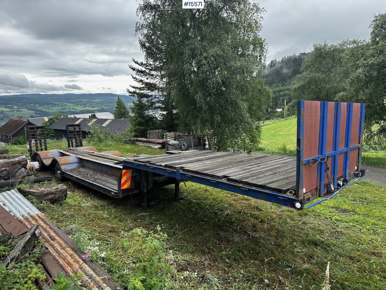 Low loader semi-trailer Narko 2 akslet Brønnhenger: picture 6