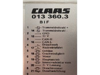 Electrical system CLAAS