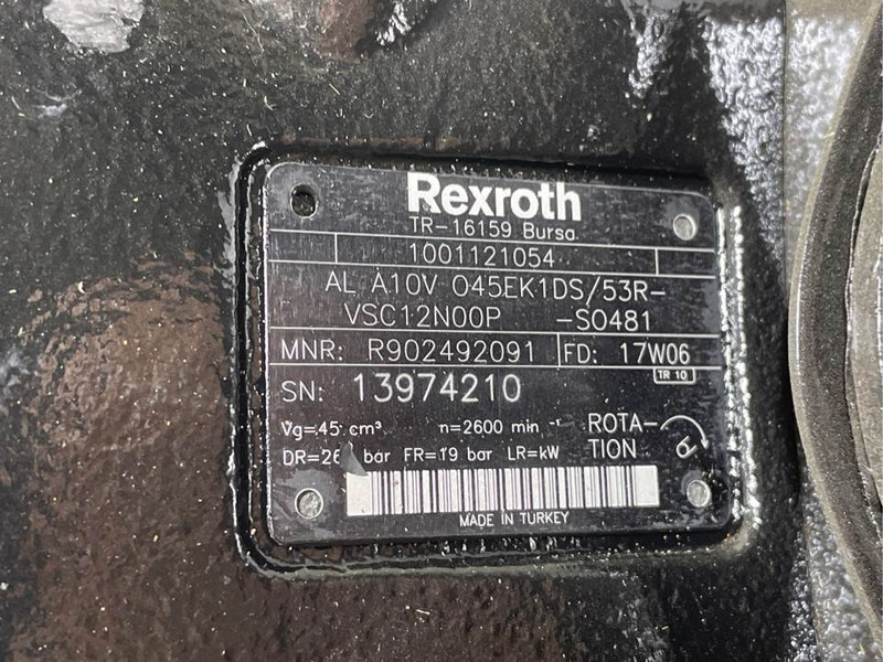 Hydraulics for Construction machinery JLG 3006-Rexroth AL A10VO45EK1DS/53R-Load sensing pump: picture 8