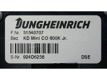 Dashboard for Material handling equipment Jungheinrich 51540707 Display KD mini Co 800K Jr. sn. 924D6258: picture 3