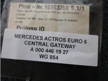 Electrical system for Truck Mercedes-Benz ACTROS A 000 446 19 27 CENTRAL GATEWAY EURO 6: picture 3