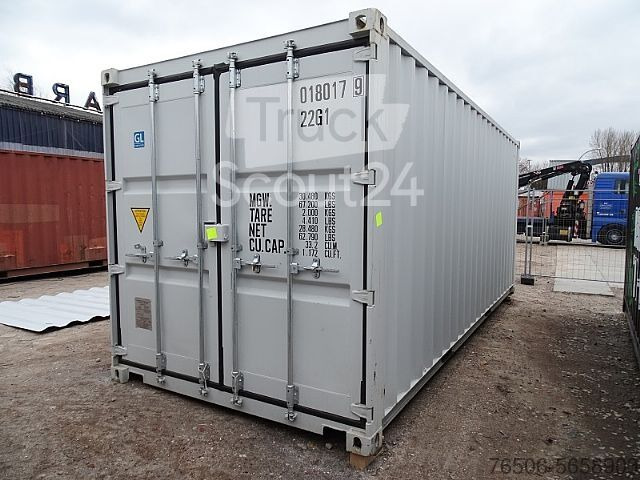 Shipping container 20`DV Seecontainer neuwertig RAL7035 Lichtgrau: picture 2