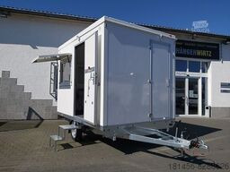 Construction container, Trailer Mobiles Büro isoliert mit Toilette: picture 16