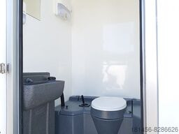 Construction container, Trailer Mobiles Büro isoliert mit Toilette: picture 14