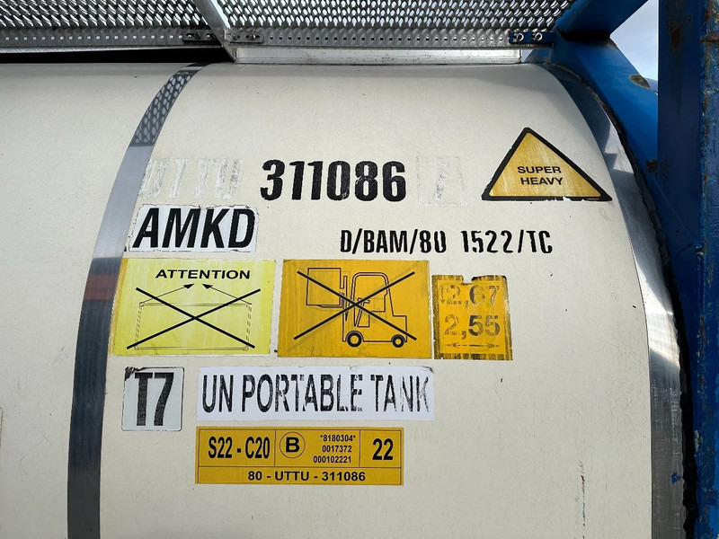 Storage tank Van Hool 20FT SWAPBODY 30.800L, UN PORTABLE, T7, 5Y ADR- + CSC inspection: 07/2025: picture 11