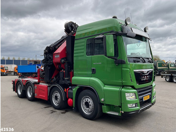Tractor unit MAN TGS 35.500 8x4 HMF 95 Tonmeter laadkraan bj. 2019!: picture 3