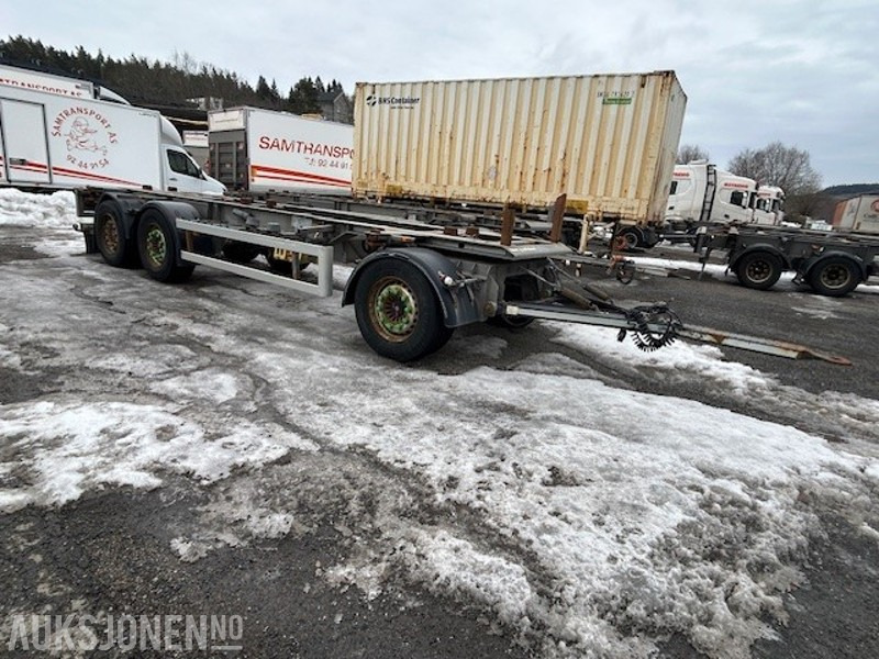 Container transporter/ Swap body trailer 2017 HFR 3 AXLE FULL TRAILER CONTAINERHENGER: picture 8